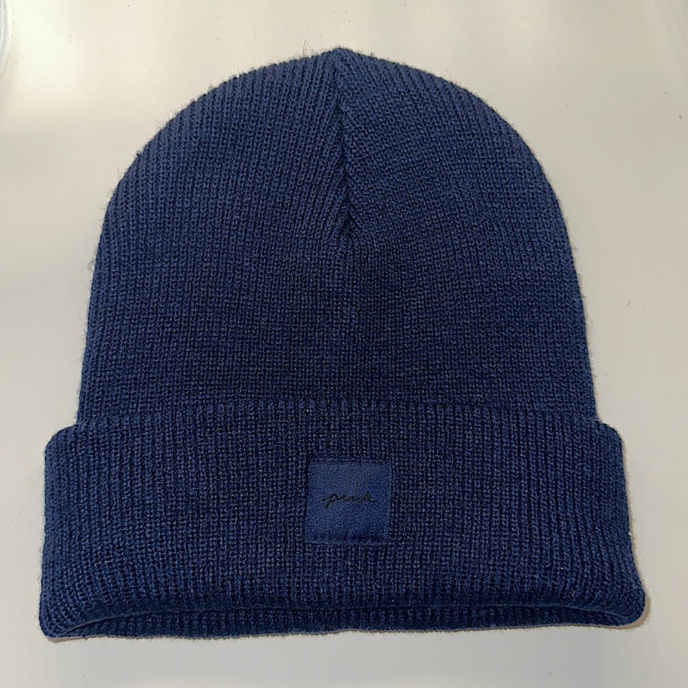 PINK navy blue beanie